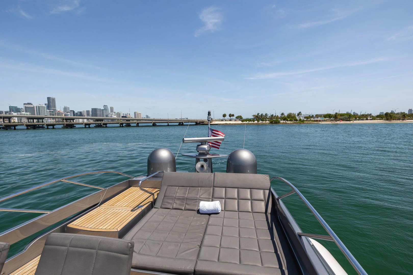a boat on the water aboard DOUBLE OR NOTHING Yacht for Sale