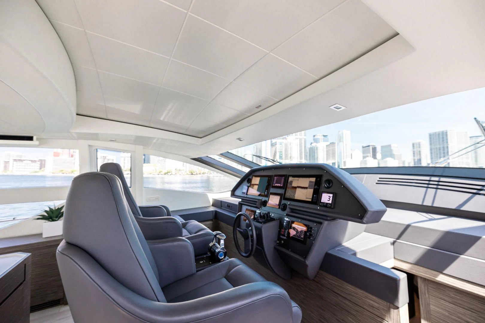 inside of a car aboard DOUBLE OR NOTHING Yacht for Sale