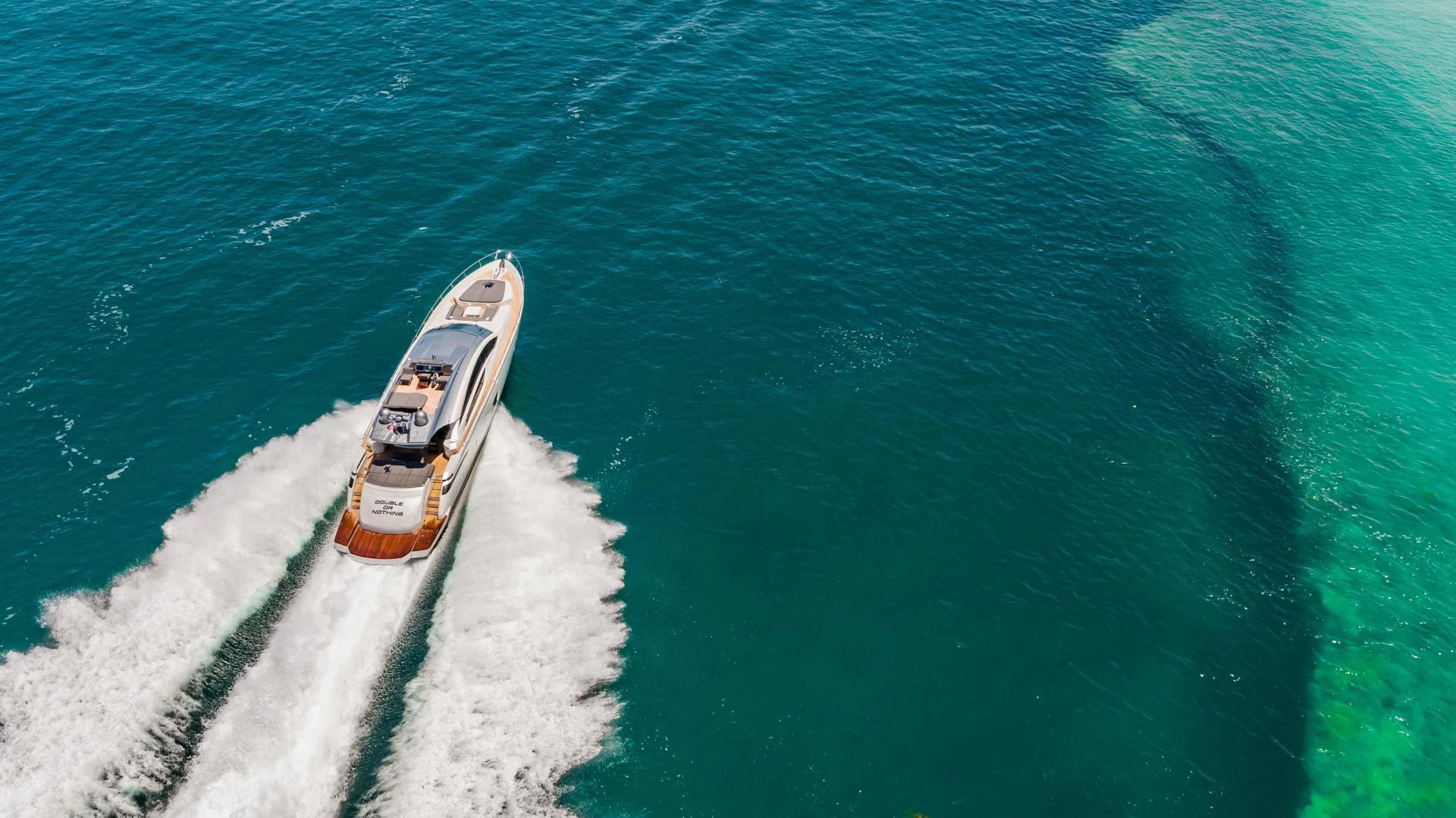 a boat in the water aboard DOUBLE OR NOTHING Yacht for Sale
