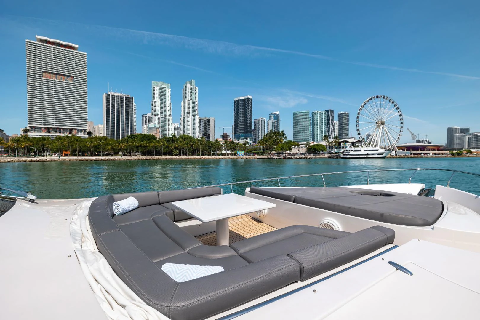 a boat on the water aboard DOUBLE OR NOTHING Yacht for Sale