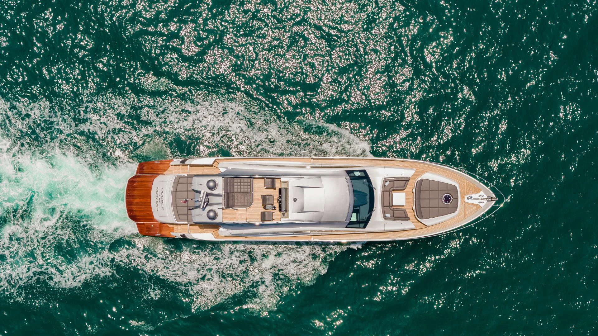 a ship in the water aboard DOUBLE OR NOTHING Yacht for Sale