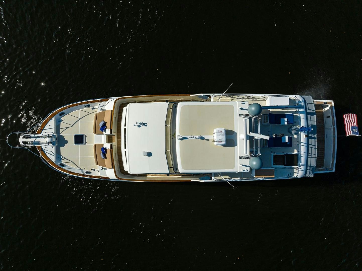 a white and blue object aboard HARD TIMES NAME RESERVED Yacht for Sale