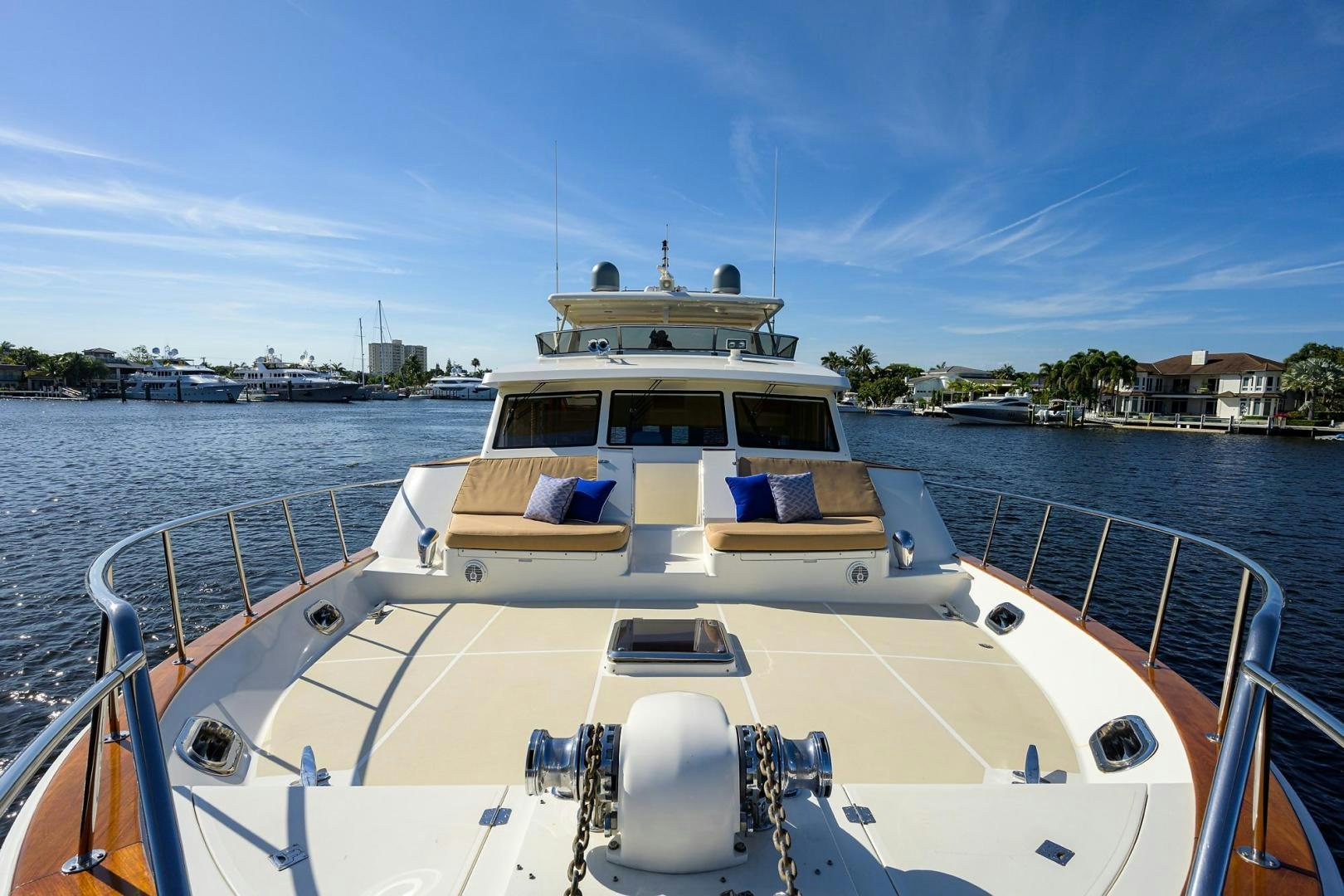 a boat on the water aboard HARD TIMES NAME RESERVED Yacht for Sale