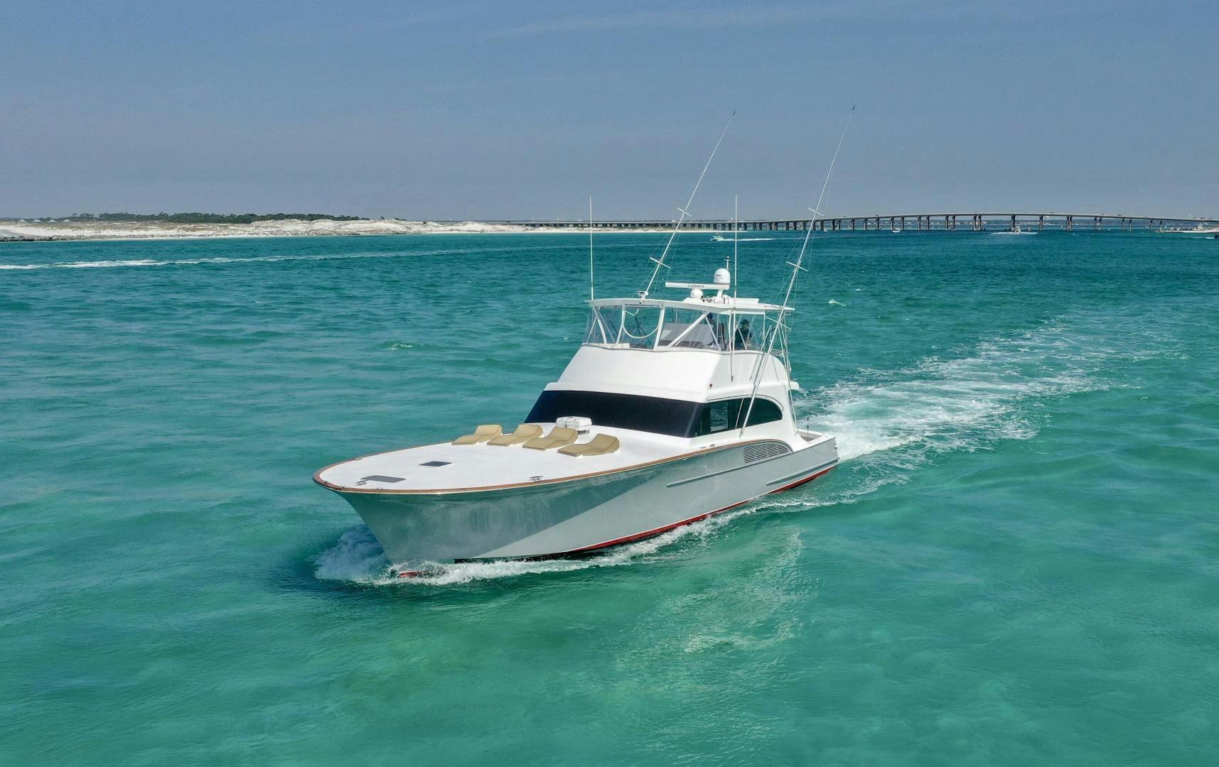 a boat in the water aboard BIG ENOS Yacht for Sale