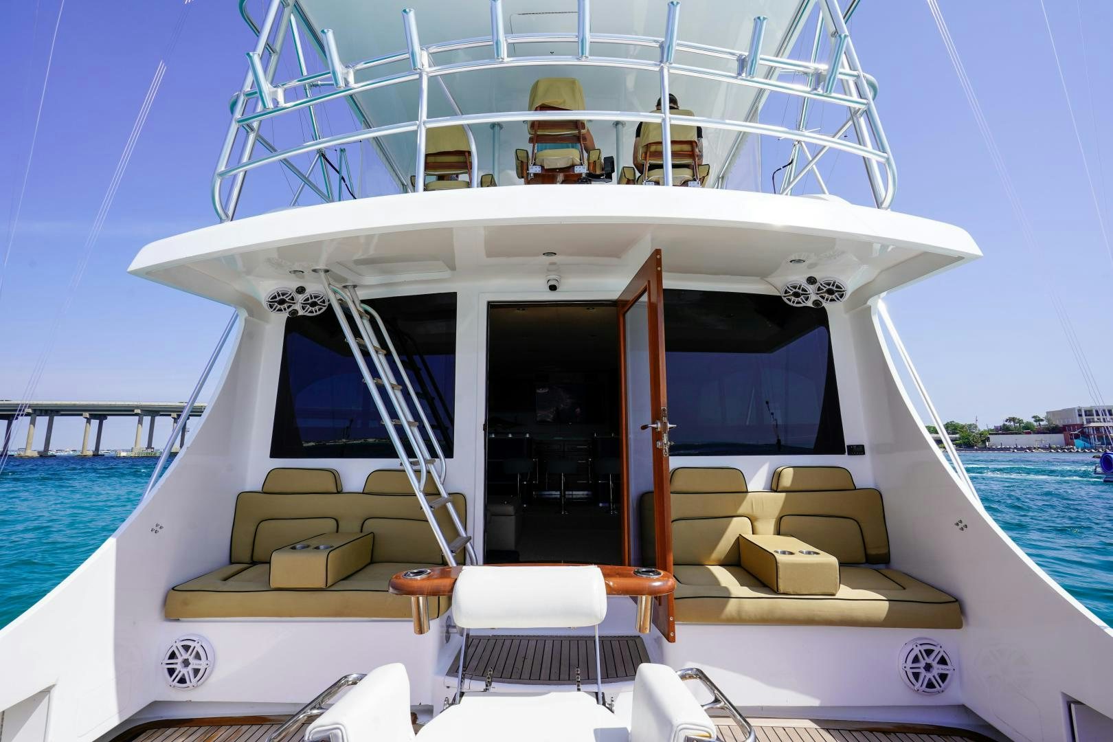 a boat on the water aboard BIG ENOS Yacht for Sale
