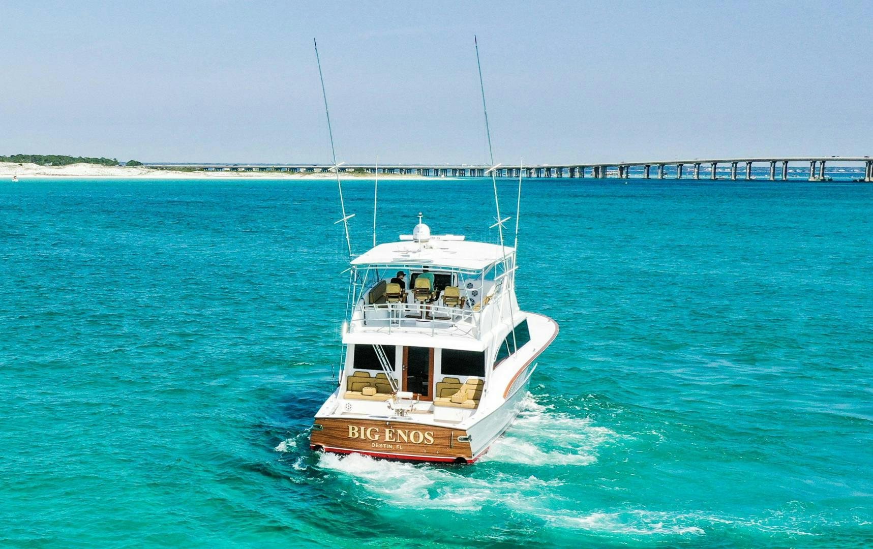 a boat in the water aboard BIG ENOS Yacht for Sale