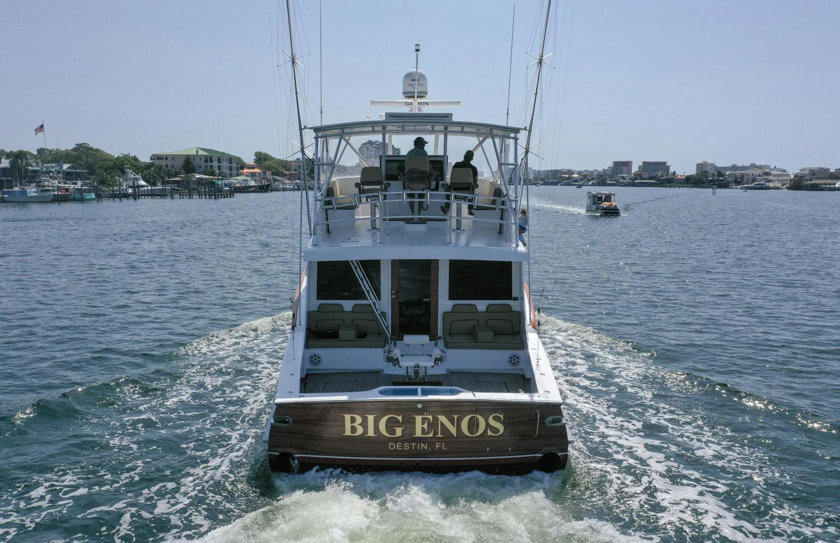 a boat on the water aboard BIG ENOS Yacht for Sale