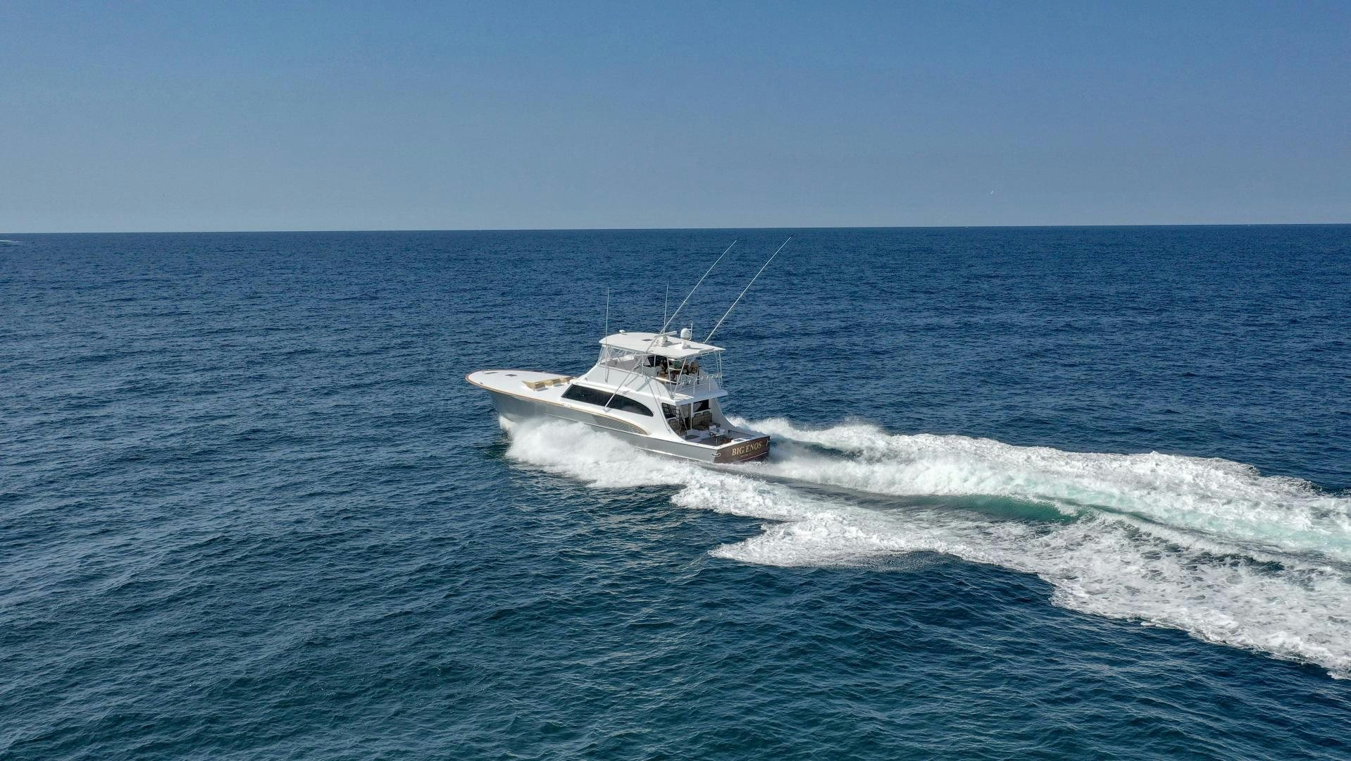 a boat on the water aboard BIG ENOS Yacht for Sale