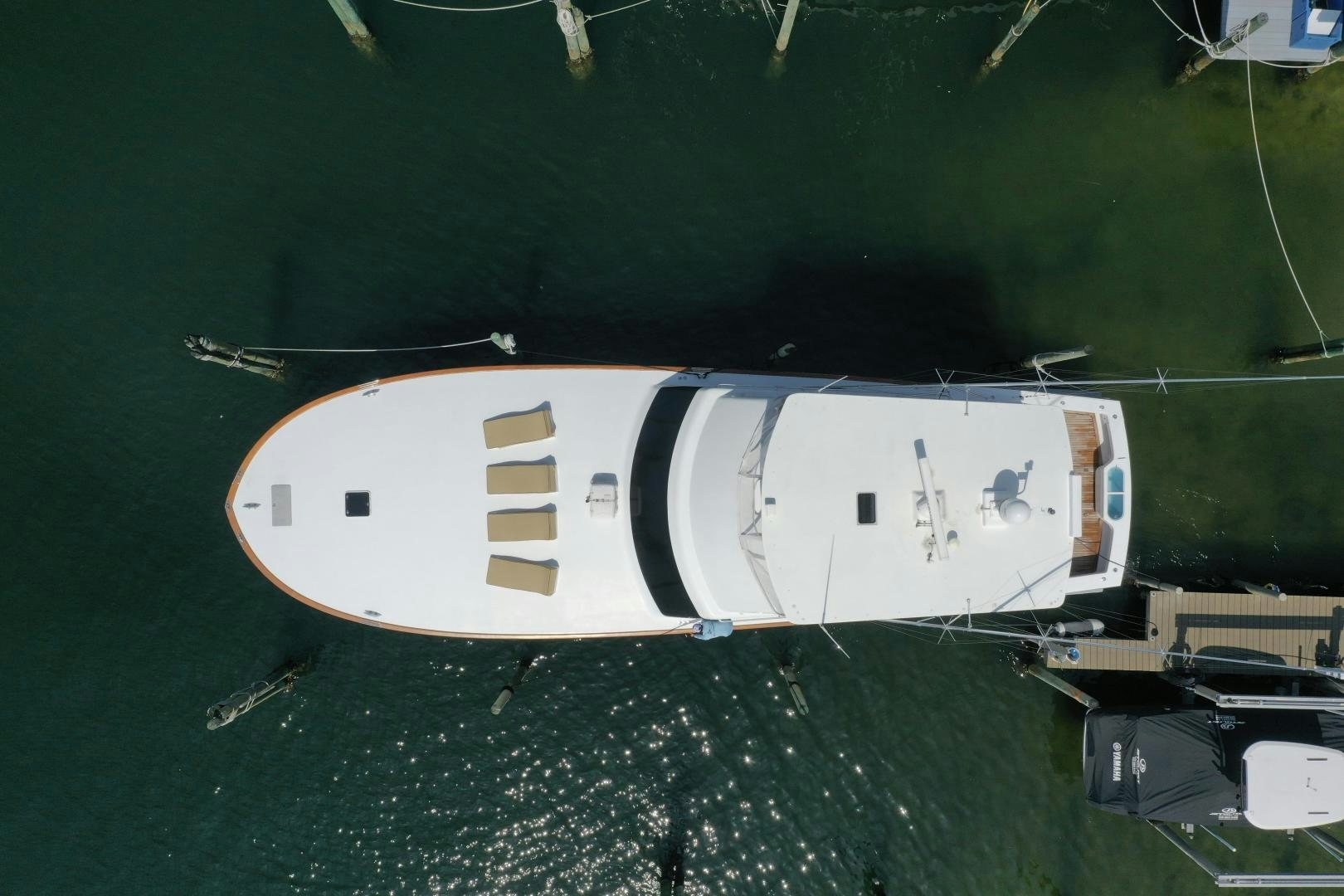 a space ship in the water aboard BIG ENOS Yacht for Sale