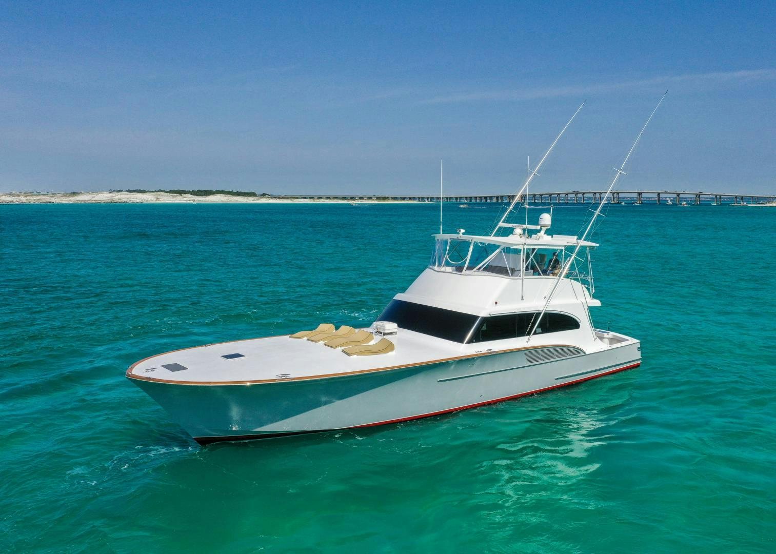 a boat in the water aboard BIG ENOS Yacht for Sale
