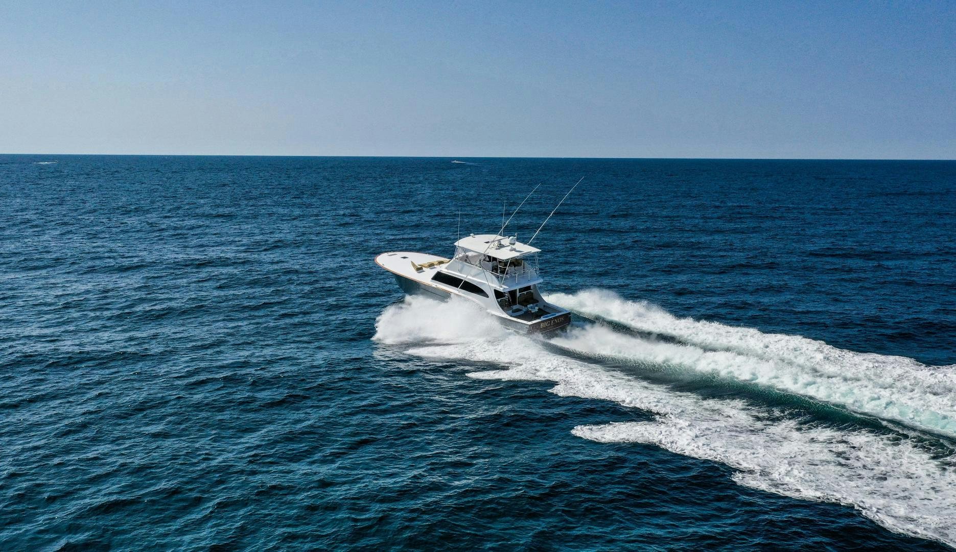 a boat in the water aboard BIG ENOS Yacht for Sale