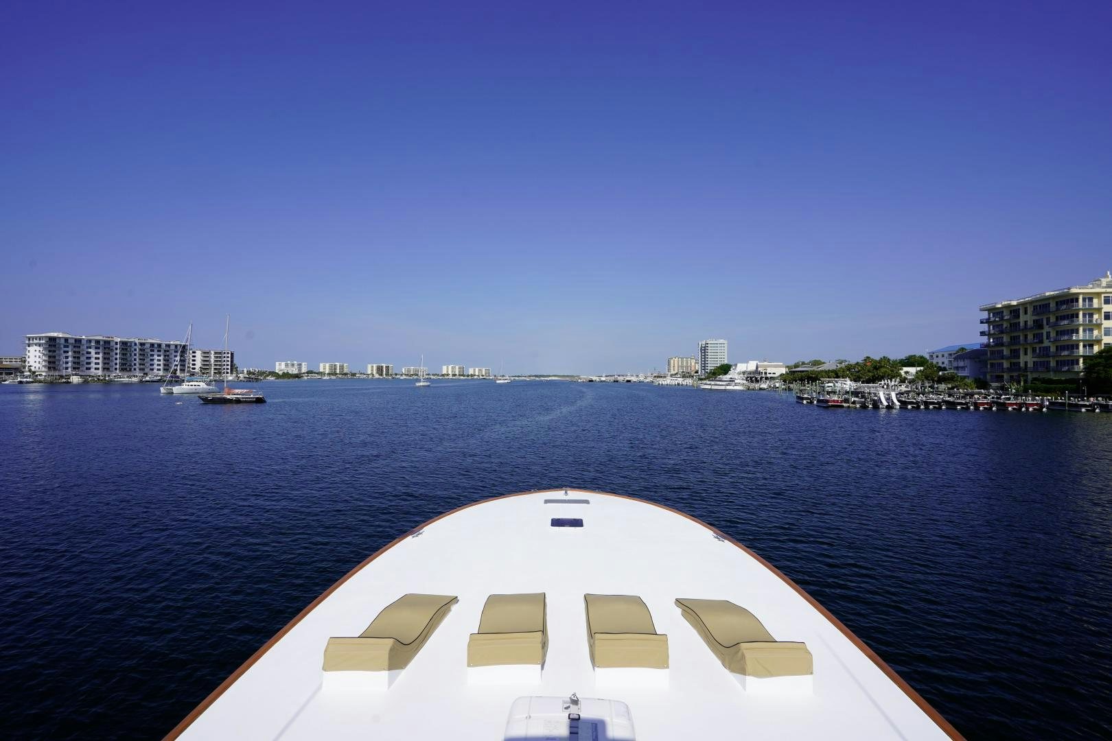 a boat on the water aboard BIG ENOS Yacht for Sale