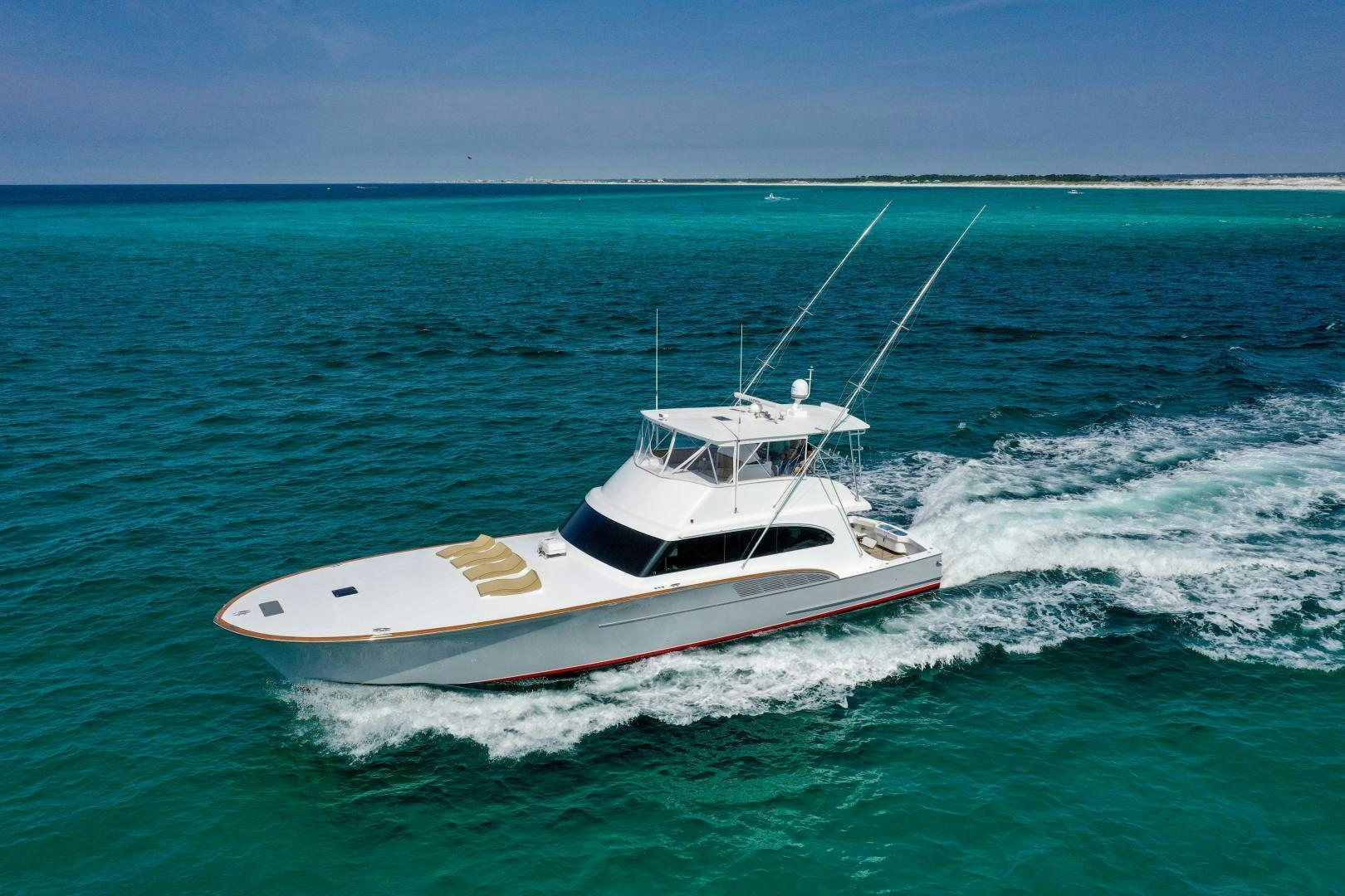 a boat on the water aboard BIG ENOS Yacht for Sale