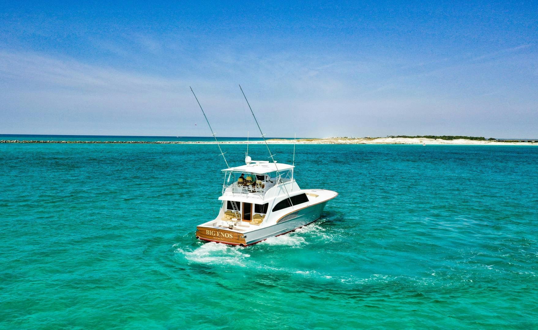 a boat in the water aboard BIG ENOS Yacht for Sale
