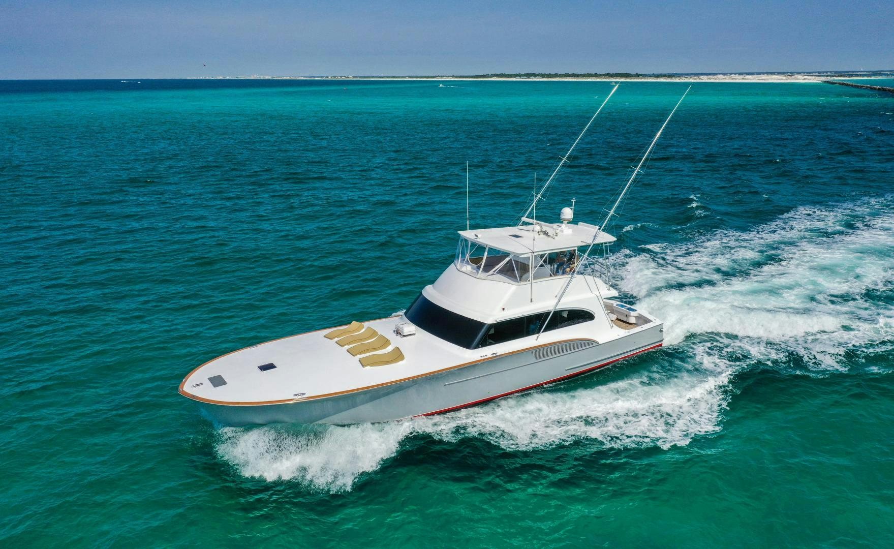 a boat on the water aboard BIG ENOS Yacht for Sale