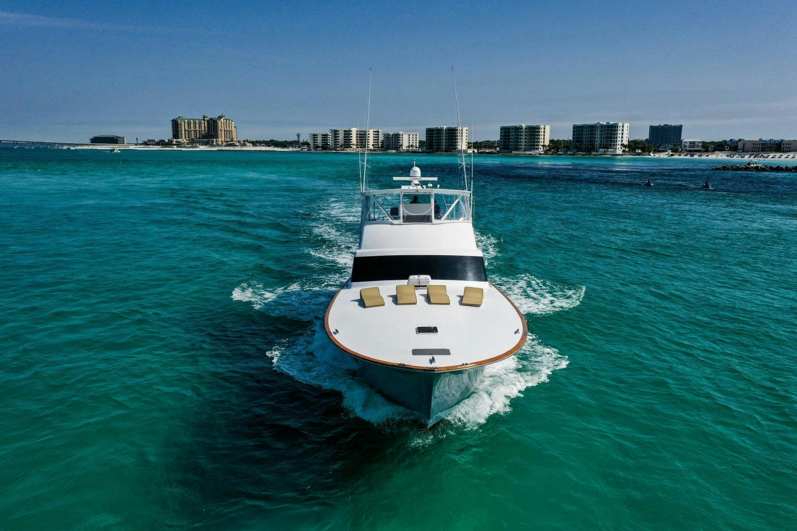 a boat on the water aboard BIG ENOS Yacht for Sale
