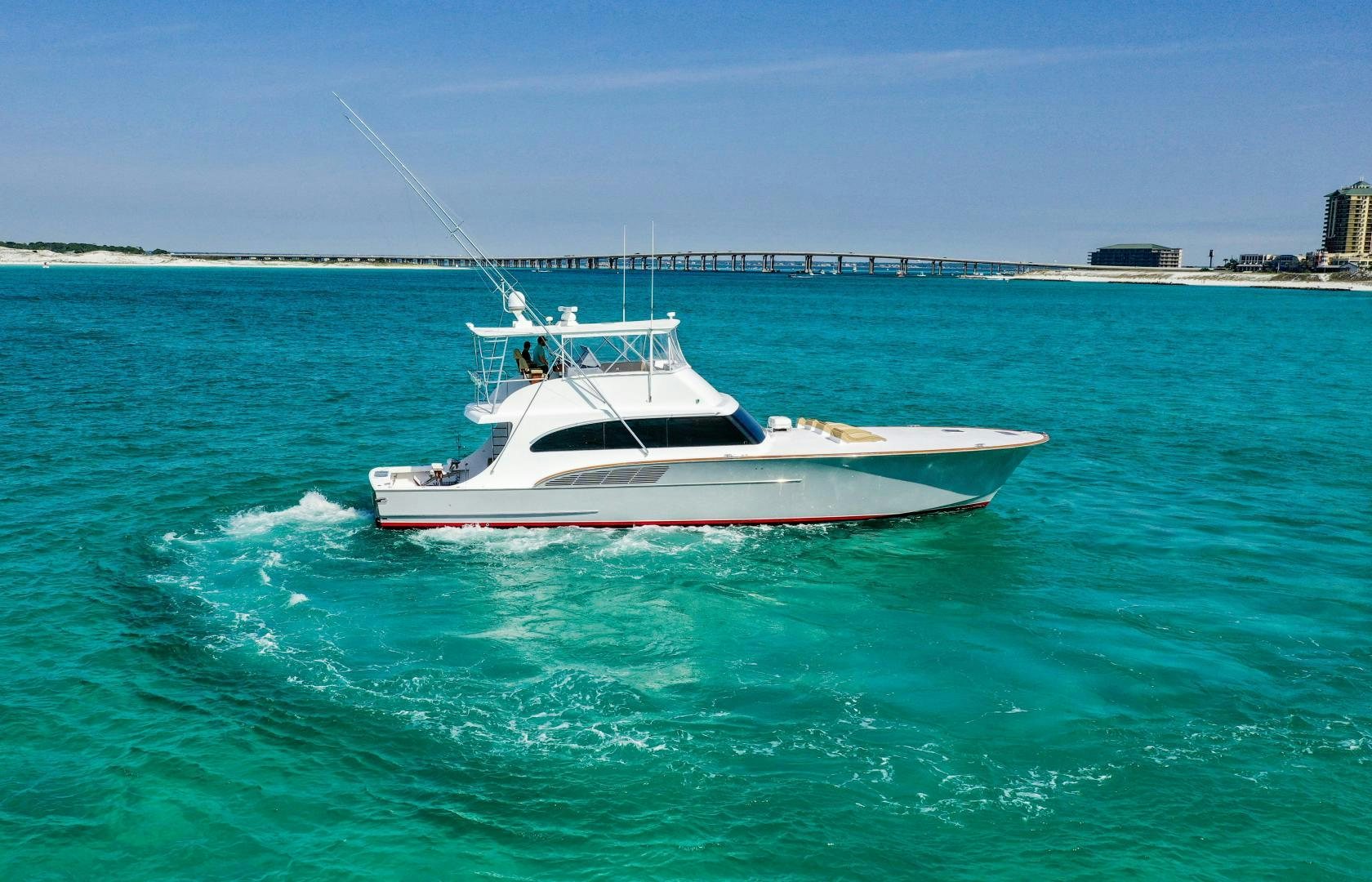 a boat in the water aboard BIG ENOS Yacht for Sale