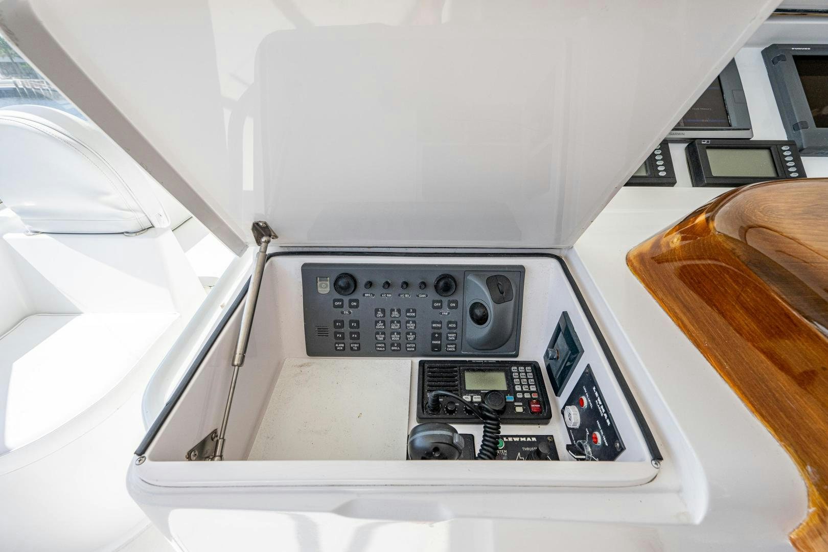 a close-up of a sewing machine aboard REEL ESTATE Yacht for Sale