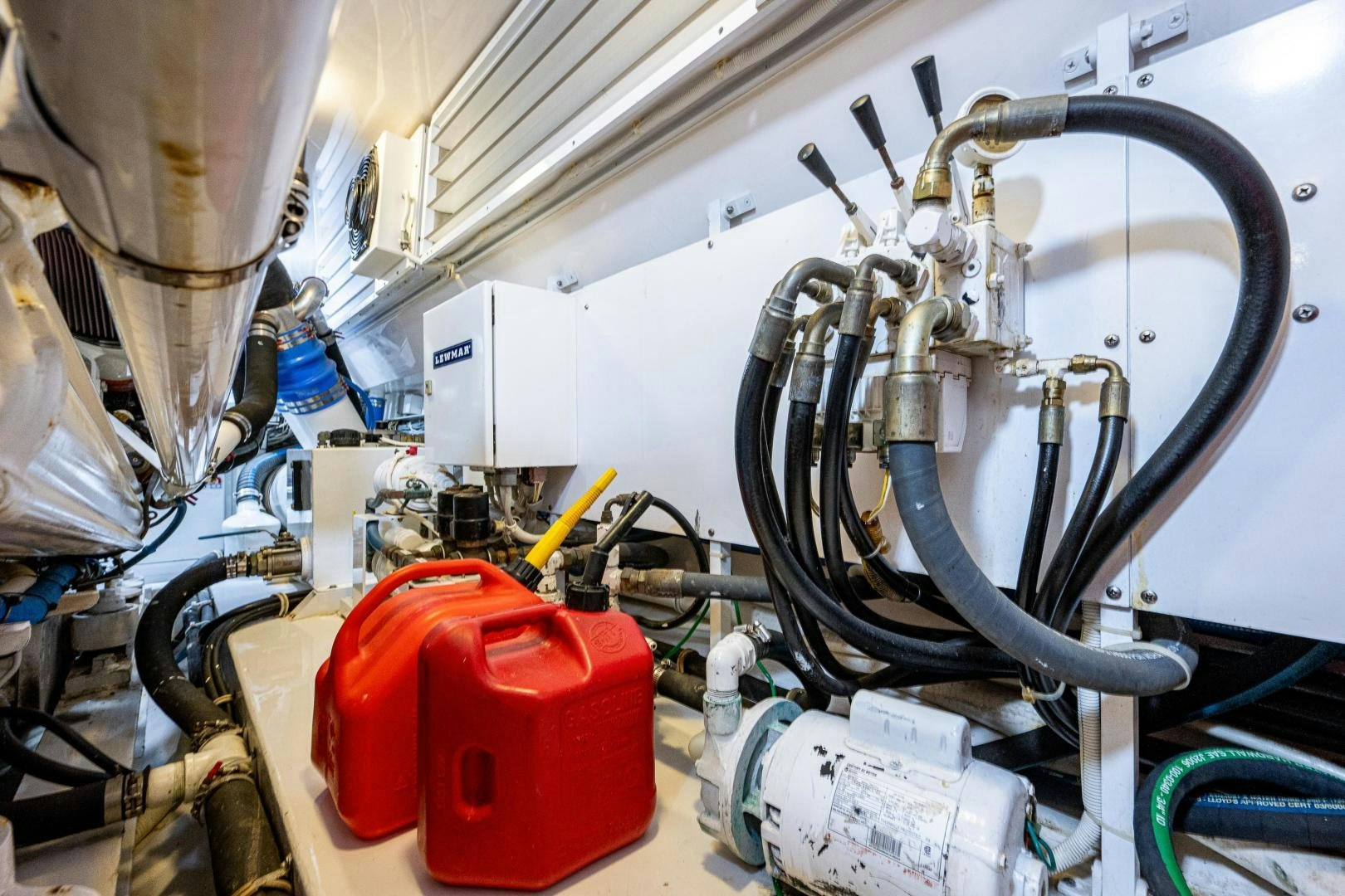 a close-up of a machine aboard REEL ESTATE Yacht for Sale