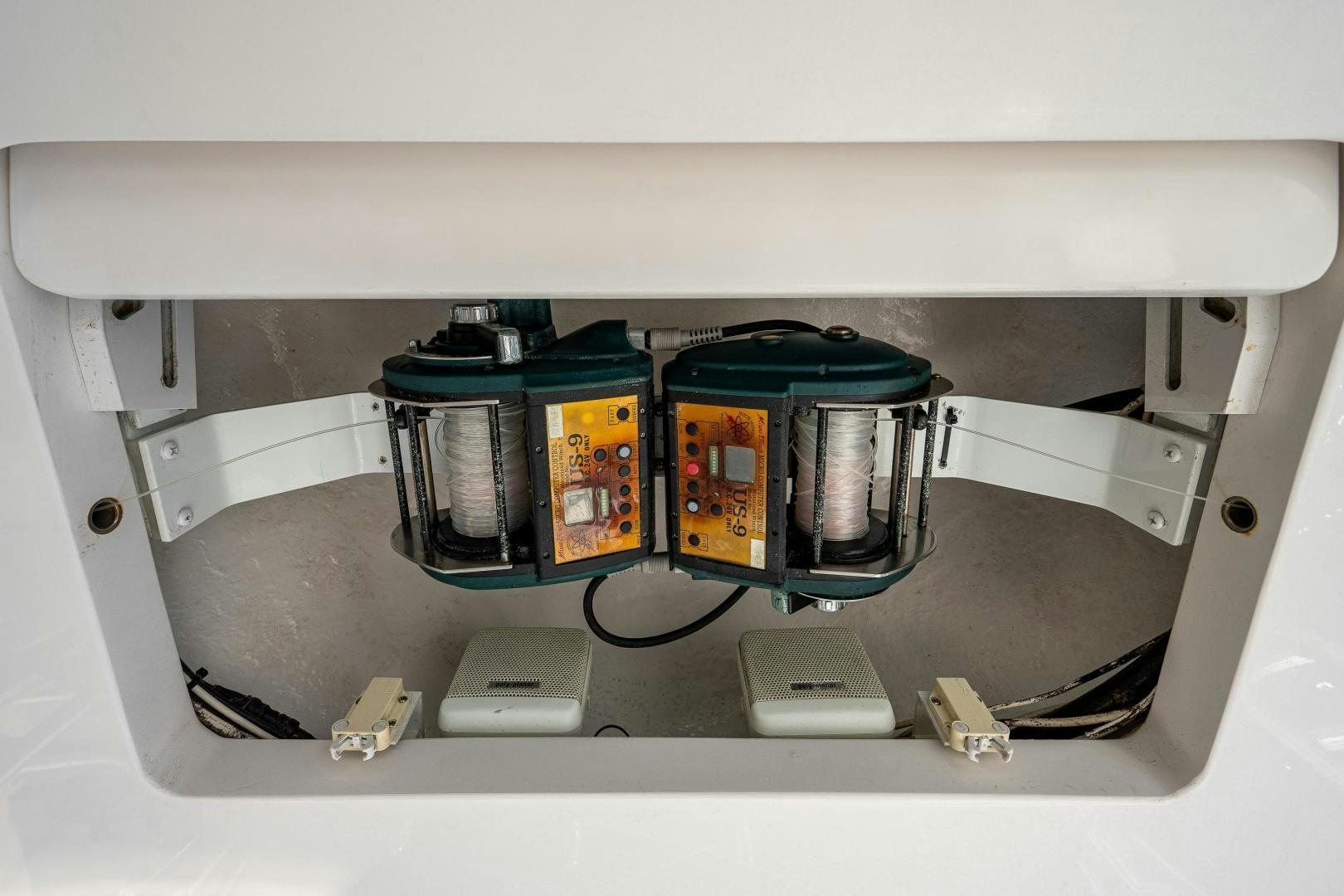 a close-up of a machine aboard REEL ESTATE Yacht for Sale