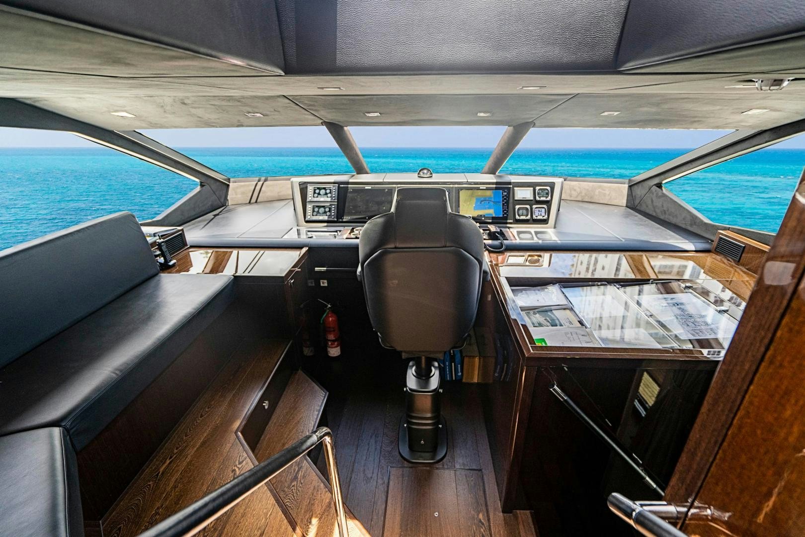 a seat on a boat aboard QUANTUM Yacht for Sale