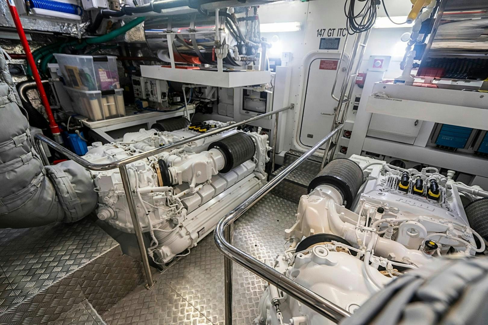 a machine with wires aboard QUANTUM Yacht for Sale