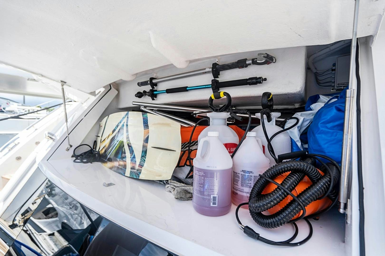 a machine with a drill aboard QUANTUM Yacht for Sale