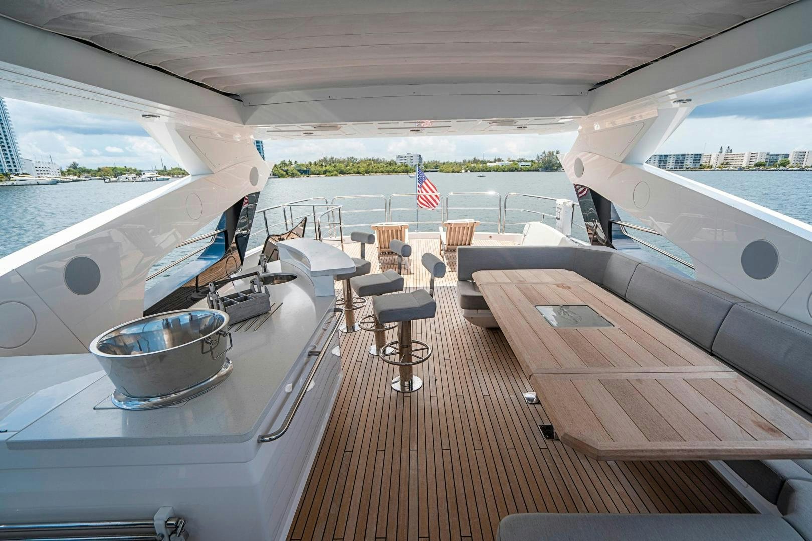a boat on the water aboard QUANTUM Yacht for Sale