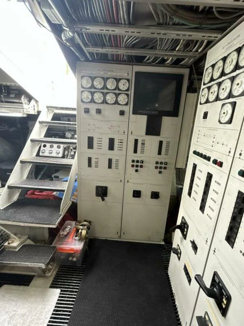a white machine with buttons aboard MARGAUX Yacht for Sale
