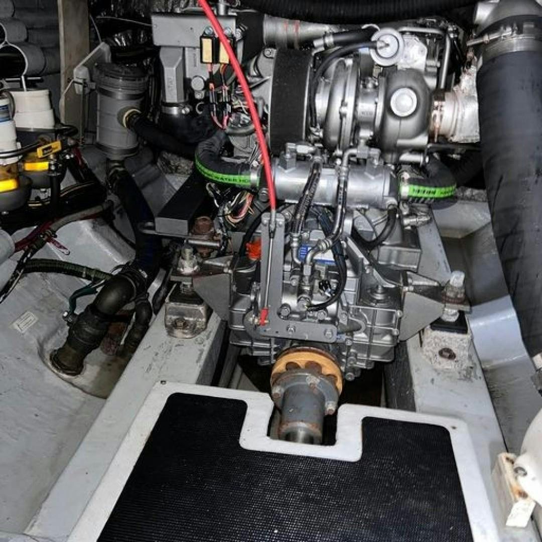 a machine with a black circle aboard MATAU Yacht for Sale