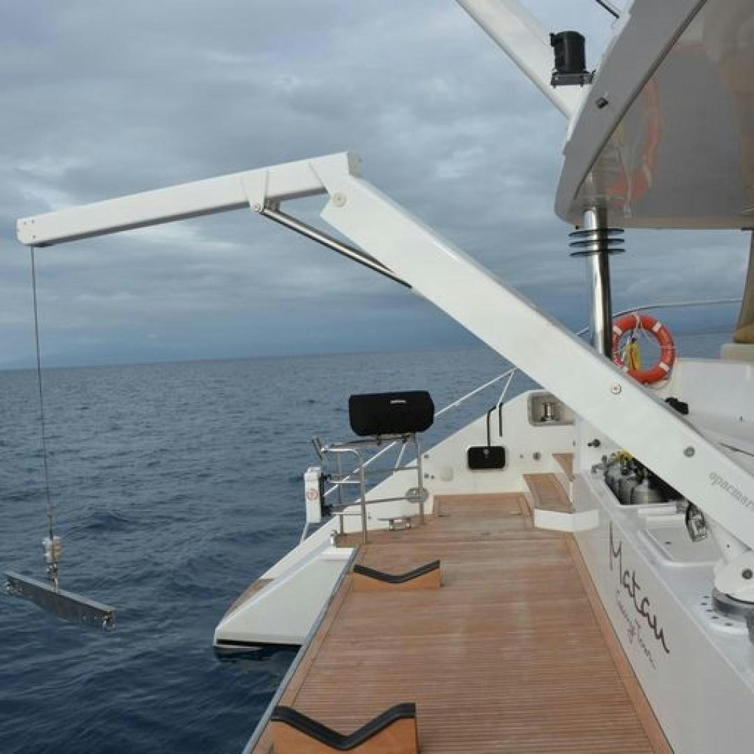a boat on the water aboard MATAU Yacht for Sale