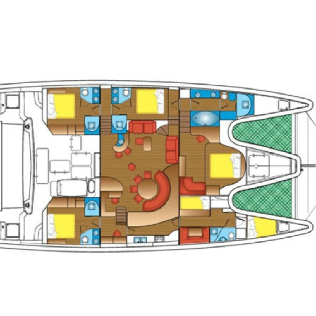 diagram aboard MATAU Yacht for Sale