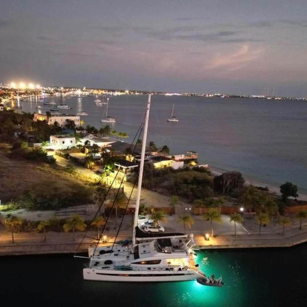 a sailboat in the water aboard MATAU Yacht for Sale