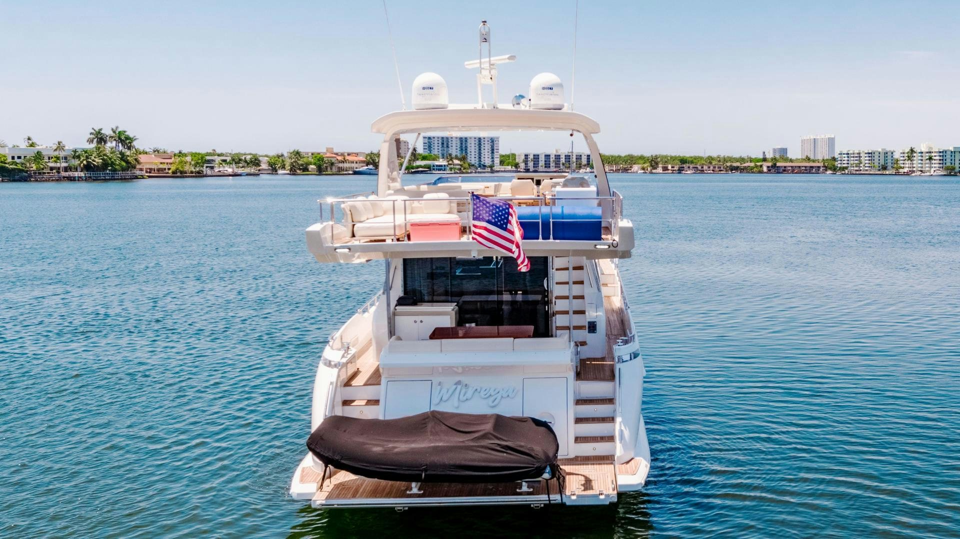 a boat on the water aboard MIREYA Yacht for Sale