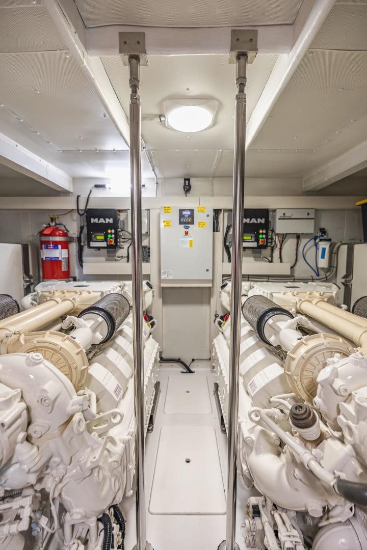 a room with equipment and equipment aboard MIREYA Yacht for Sale