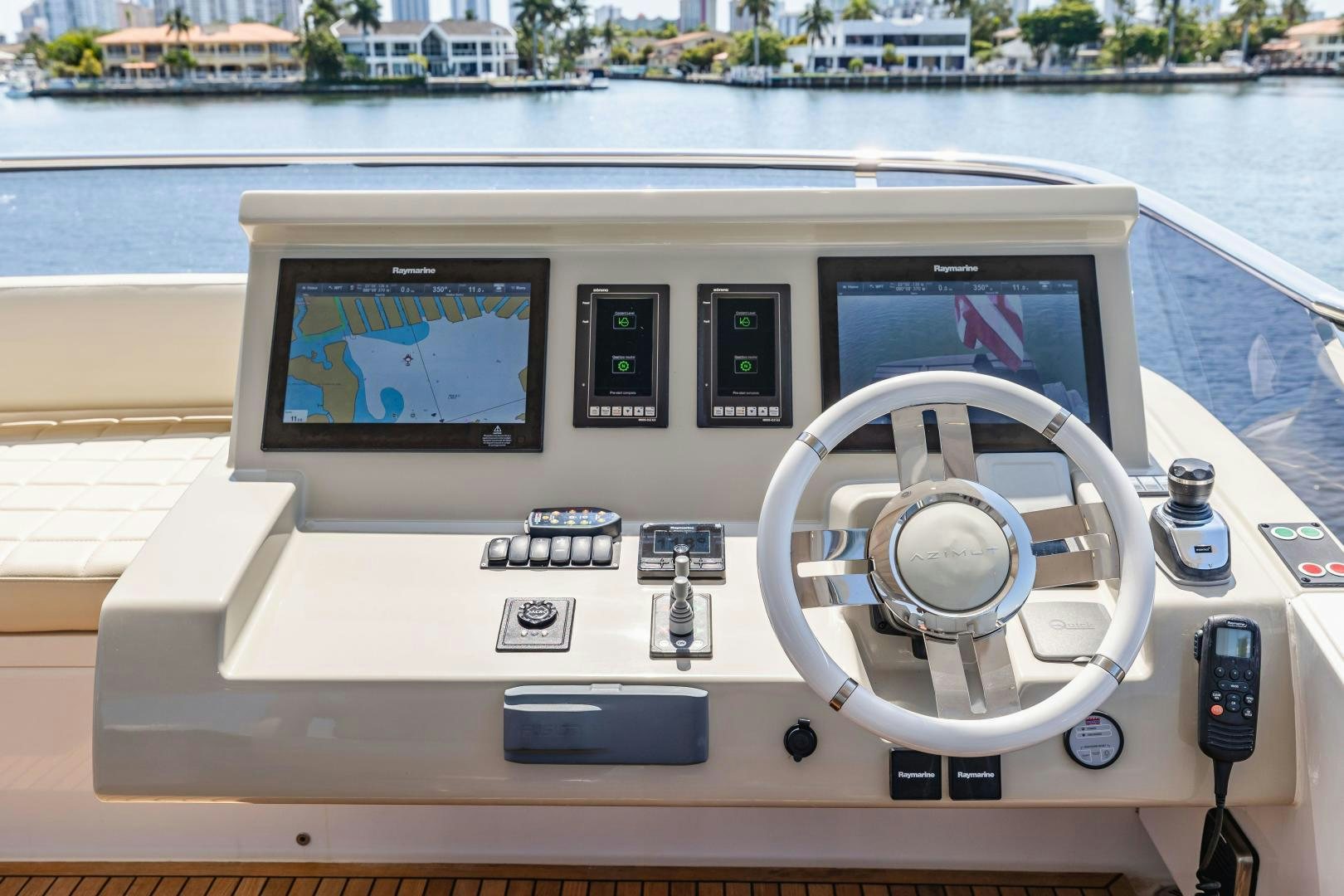 a control panel on a boat aboard MIREYA Yacht for Sale