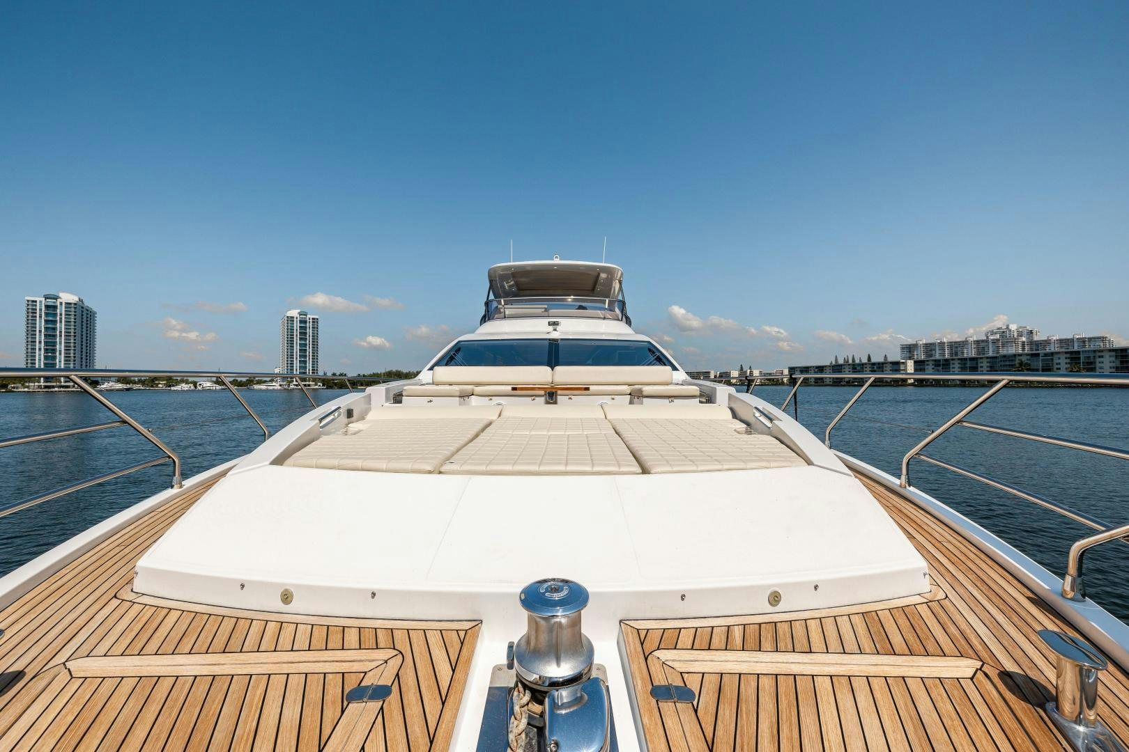 a boat on a deck aboard MIREYA Yacht for Sale