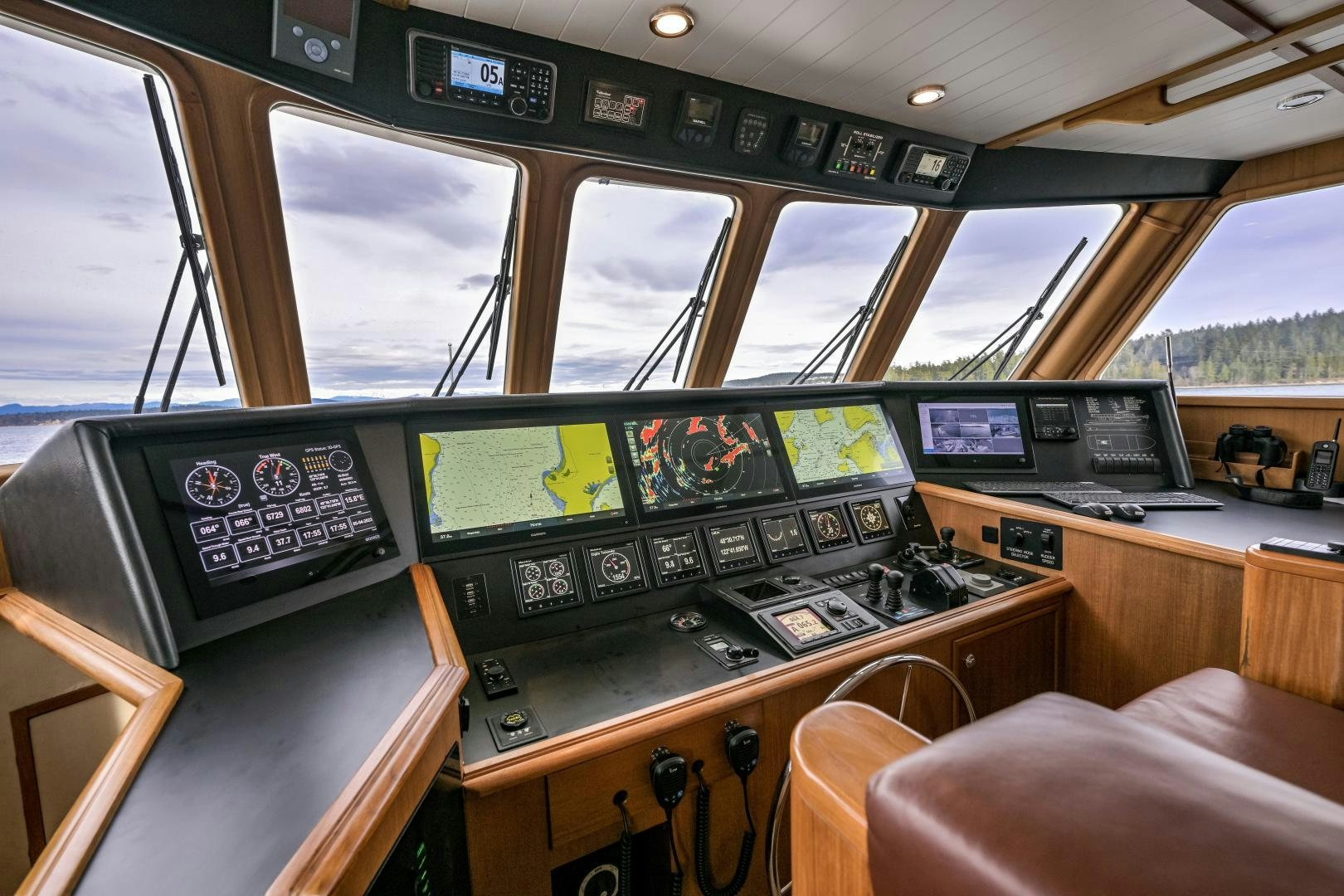 inside of a vehicle aboard CHEEMAUN Yacht for Sale