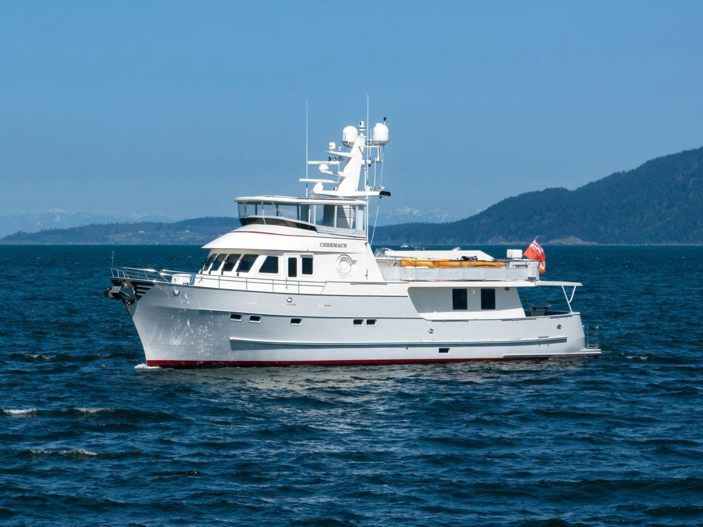 a boat in the water aboard CHEEMAUN Yacht for Sale
