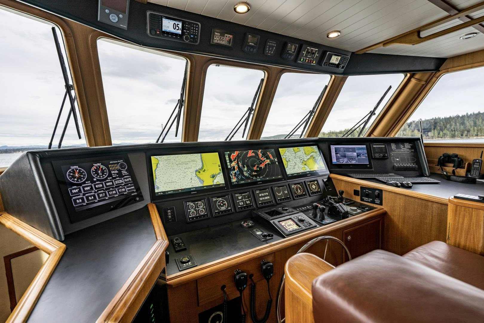 inside of a vehicle aboard CHEEMAUN Yacht for Sale