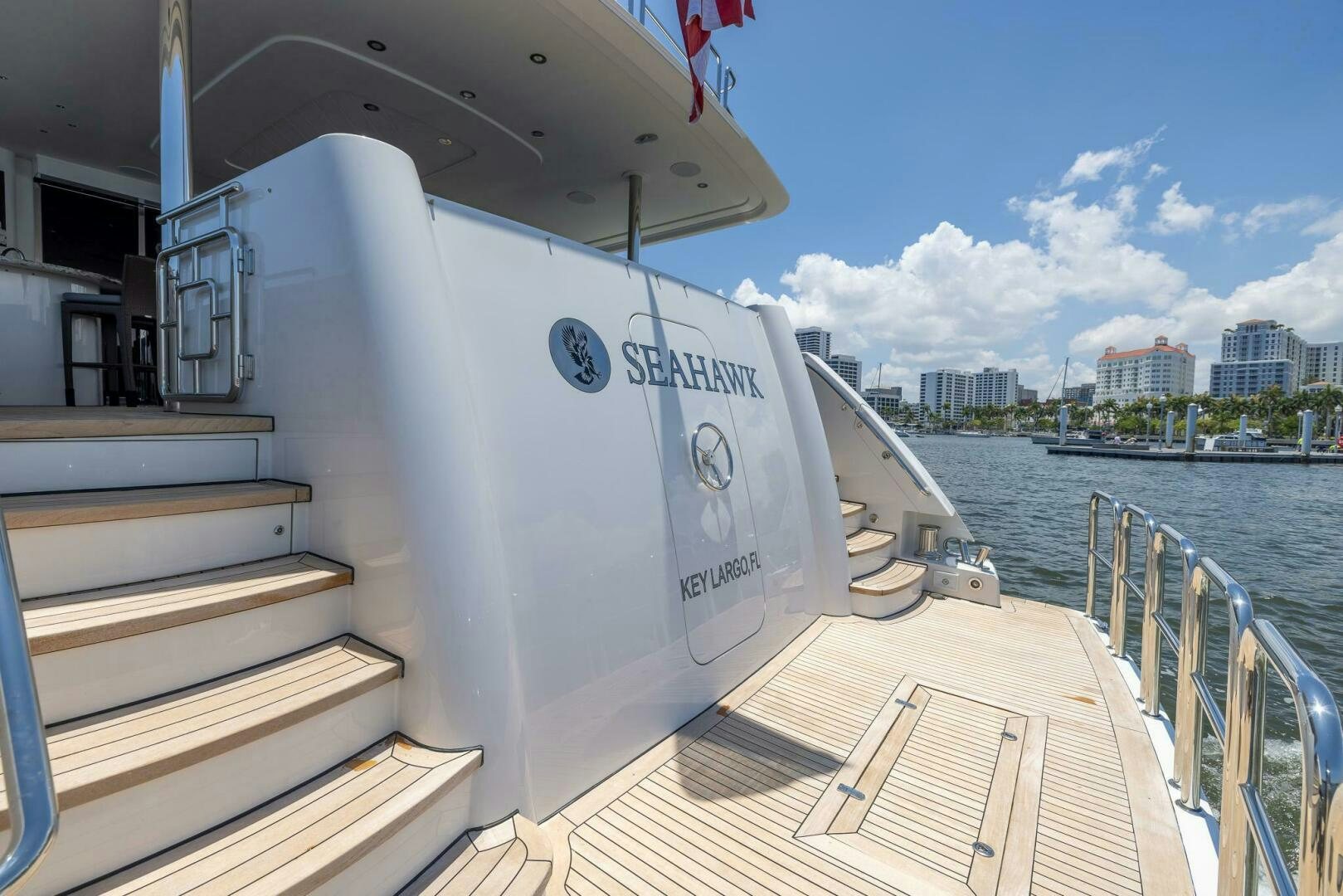a boat on the water aboard SEAHAWK Yacht for Sale