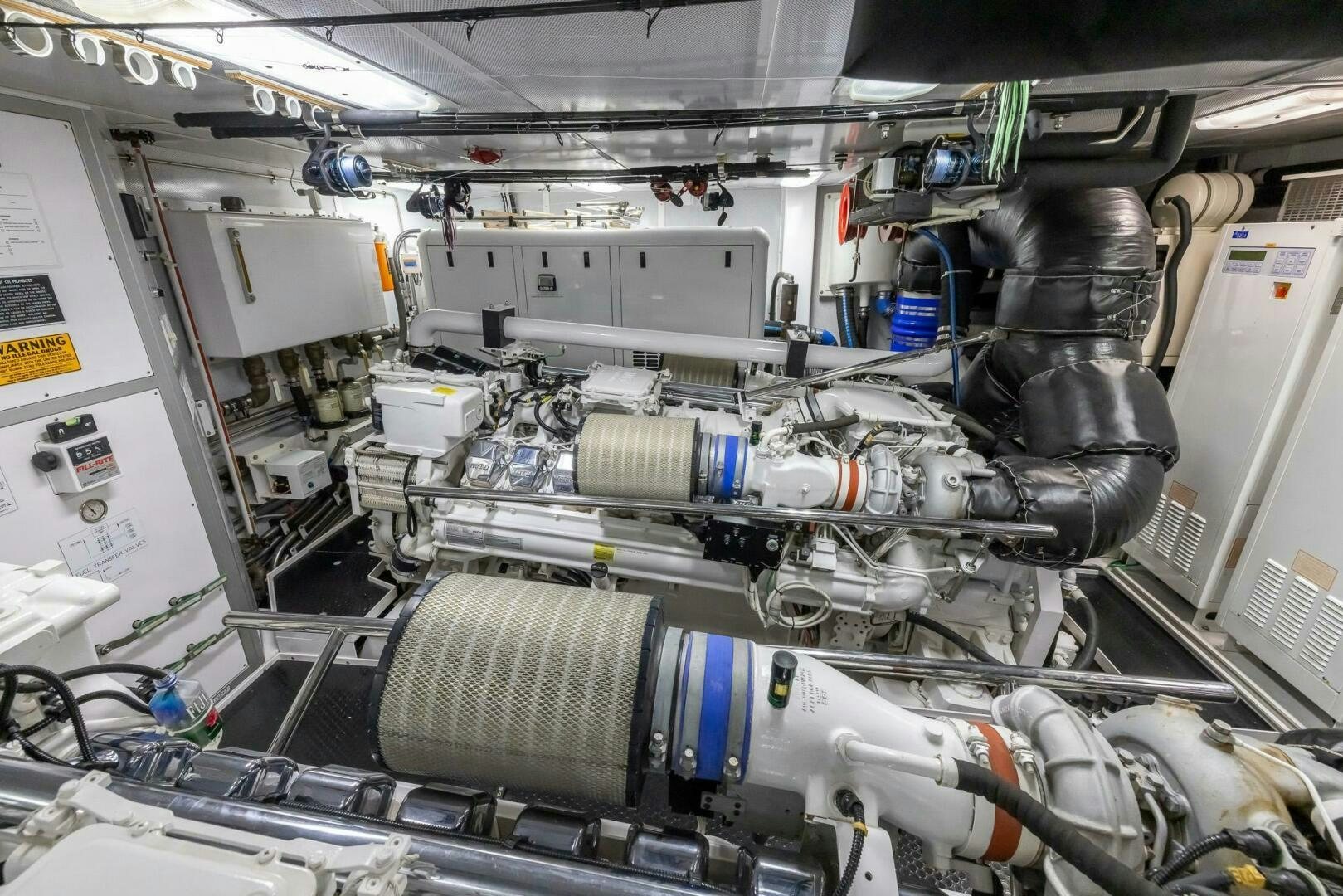 a machine with a large metal cylinder aboard SEAHAWK Yacht for Sale