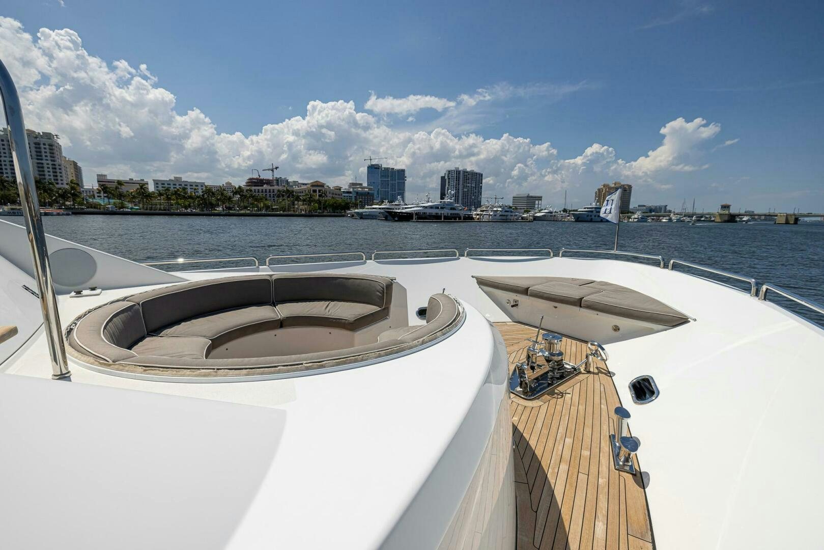 a boat on the water aboard SEAHAWK Yacht for Sale