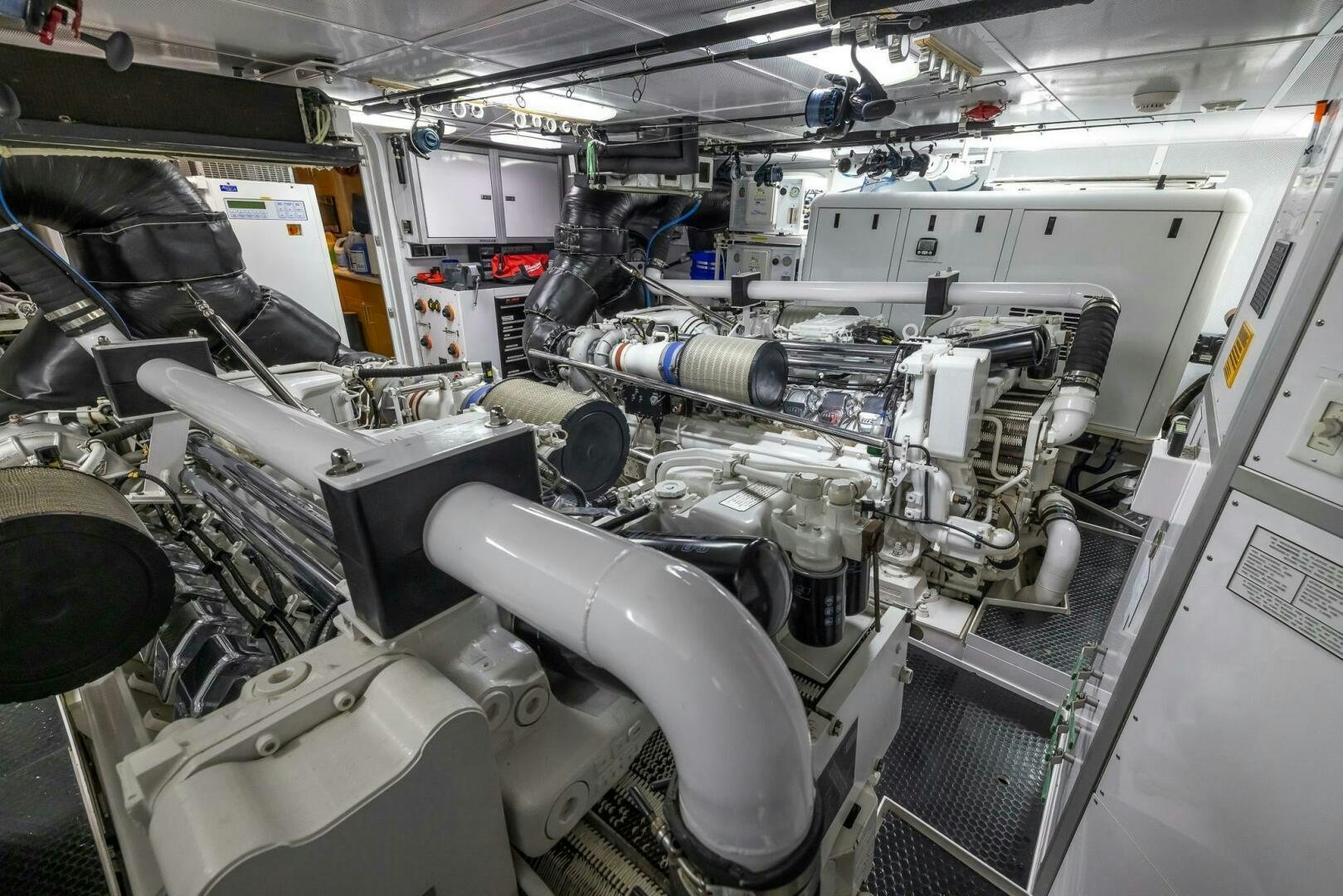 a machine inside a factory aboard SEAHAWK Yacht for Sale