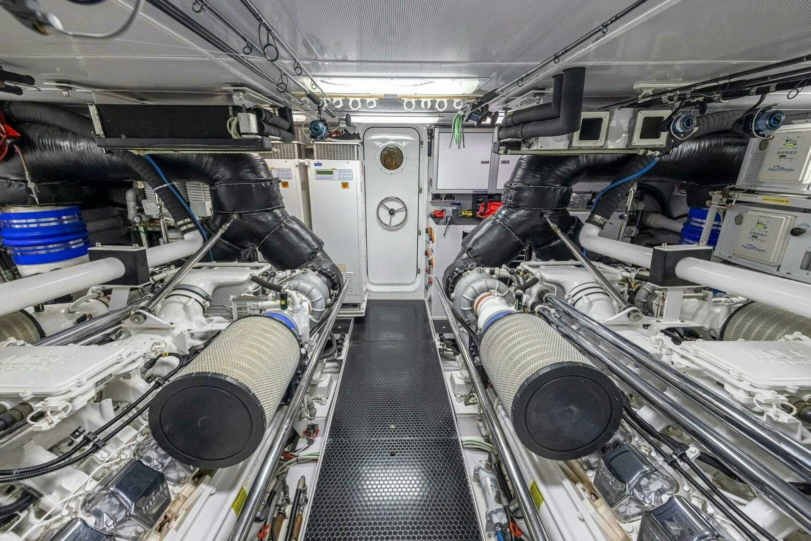 a large machine with pipes aboard SEAHAWK Yacht for Sale