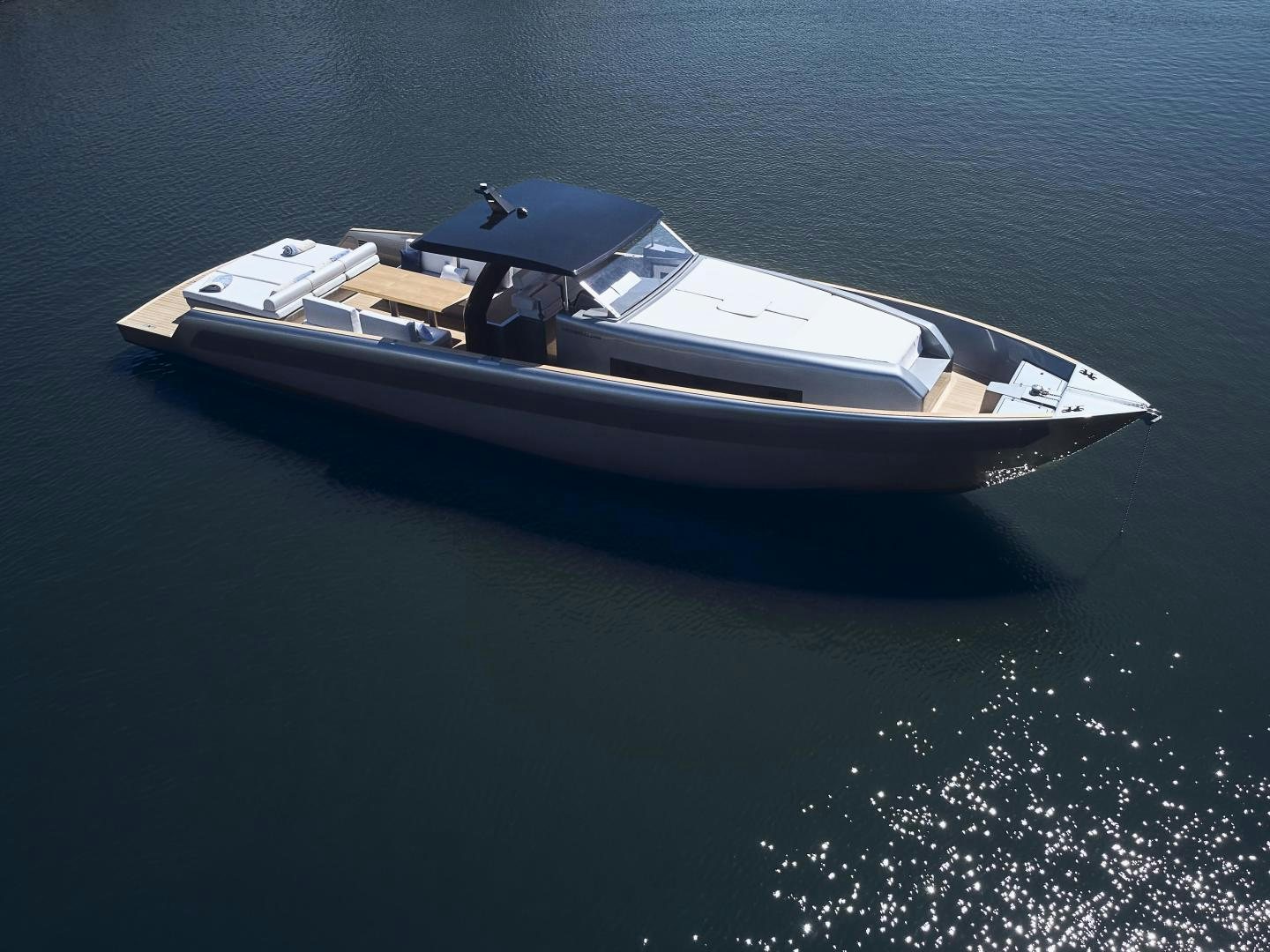a boat on the water aboard CANTIERI DI PISA TENDER 50 Yacht for Sale