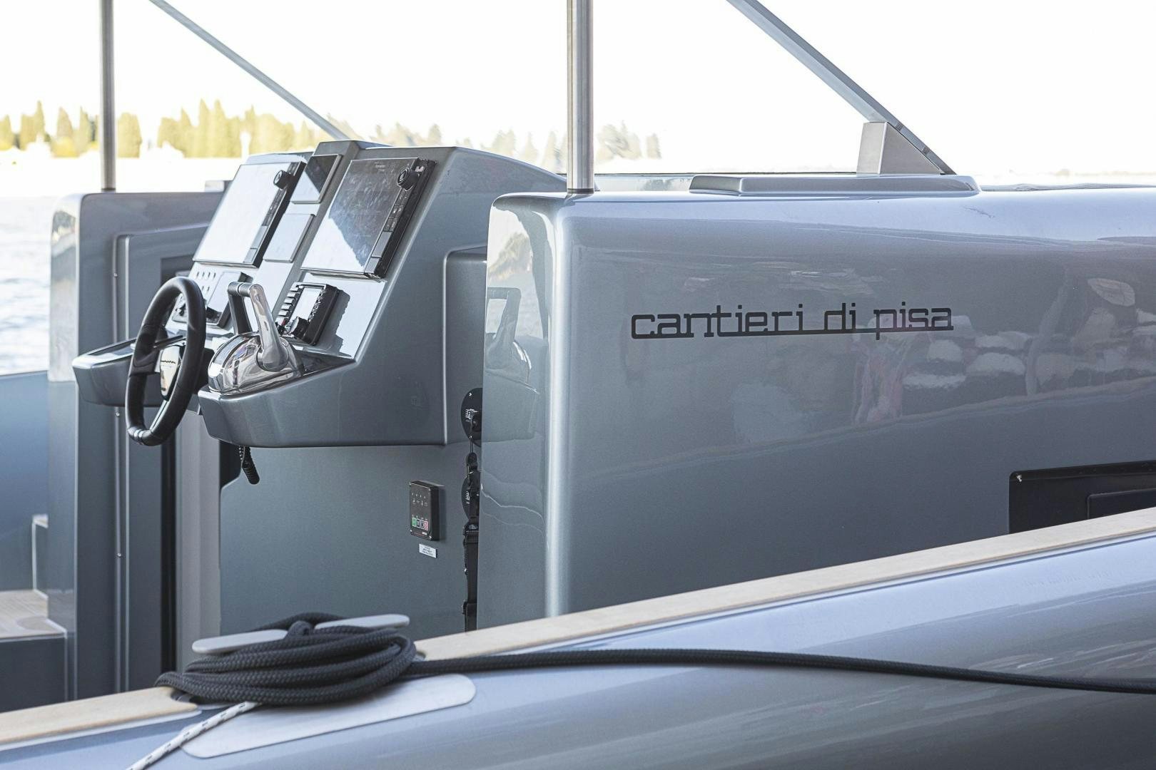 the front of a car aboard CANTIERI DI PISA TENDER 50 Yacht for Sale