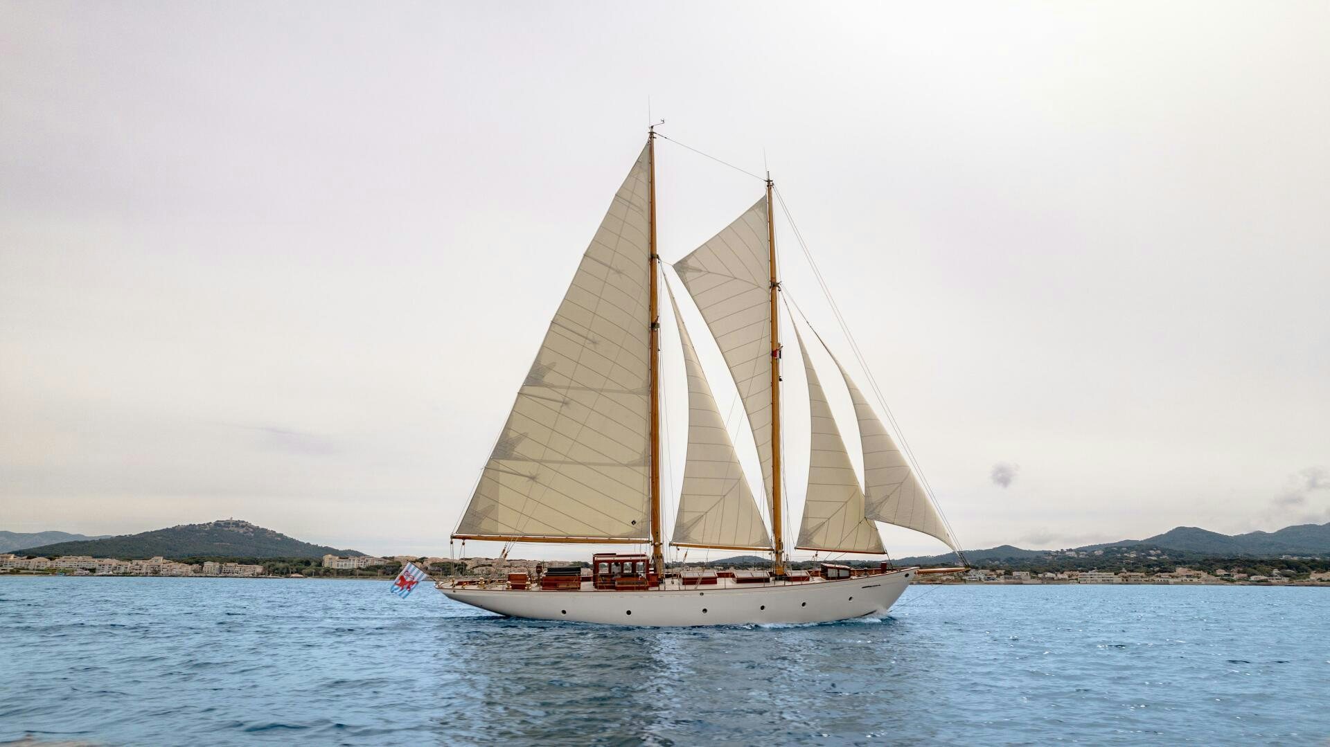 a sailboat on the water aboard ARMIDE Yacht for Sale