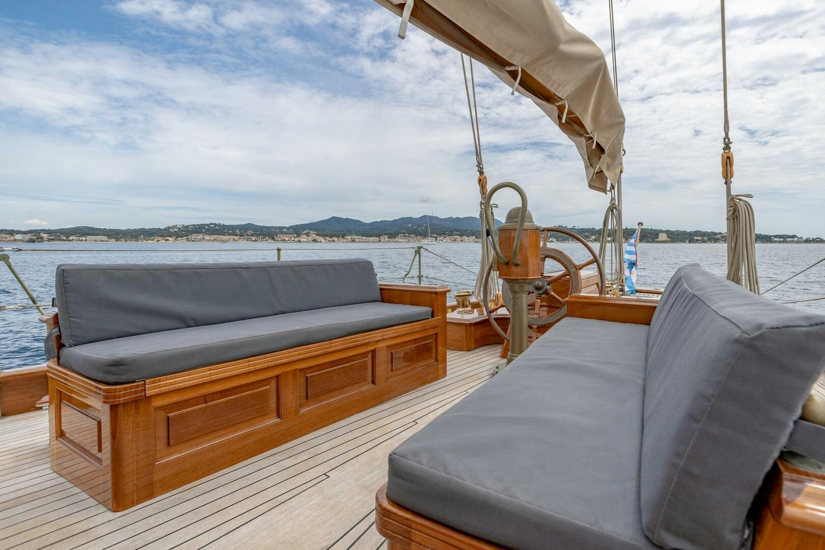 a boat on the water aboard ARMIDE Yacht for Sale