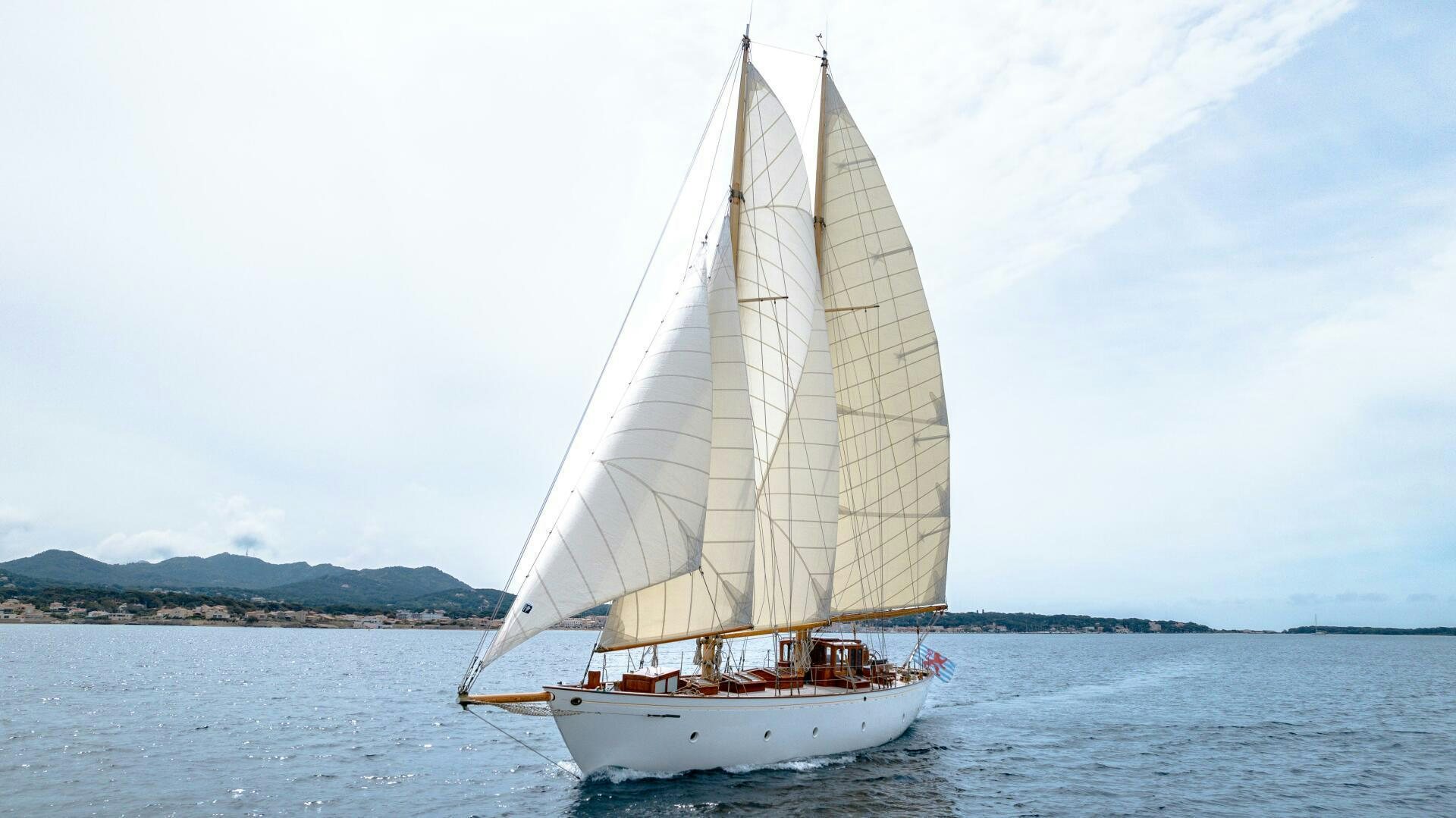 a sailboat on the water aboard ARMIDE Yacht for Sale
